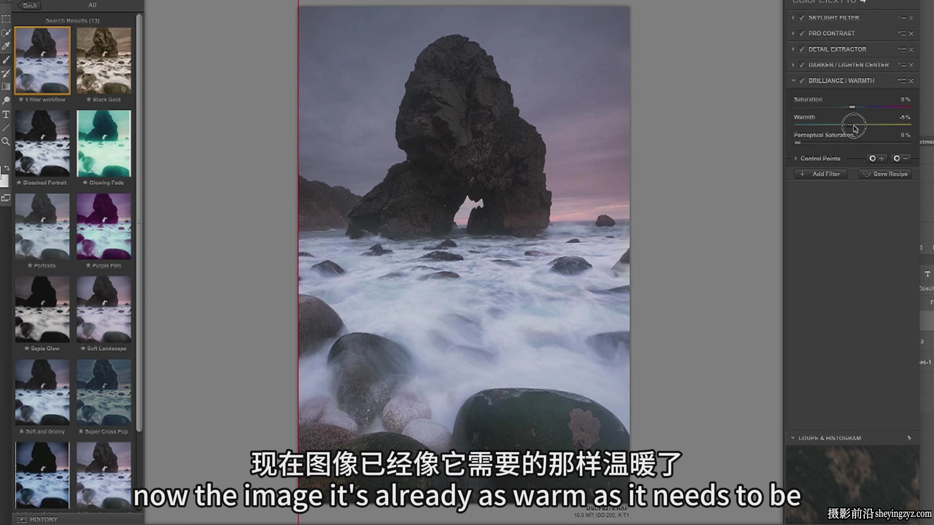 Fujifilm X摄影师Andy Mumford拍摄海的边缘及后期教程-中英字幕