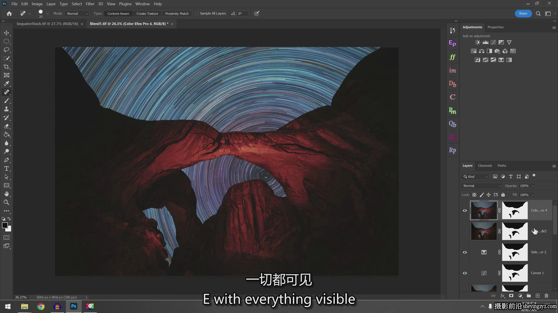 风光摄影师Peter Zelinka星迹星轨摄影及后期完整教程-中英字幕