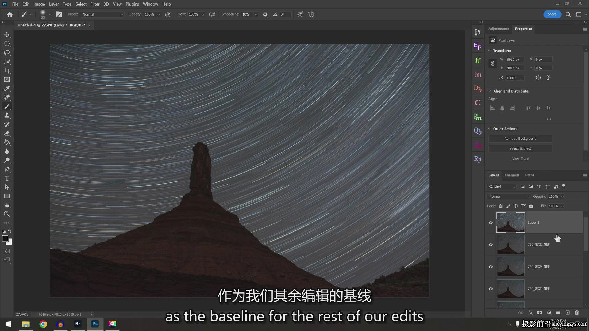 风光摄影师Peter Zelinka星迹星轨摄影及后期完整教程-中英字幕