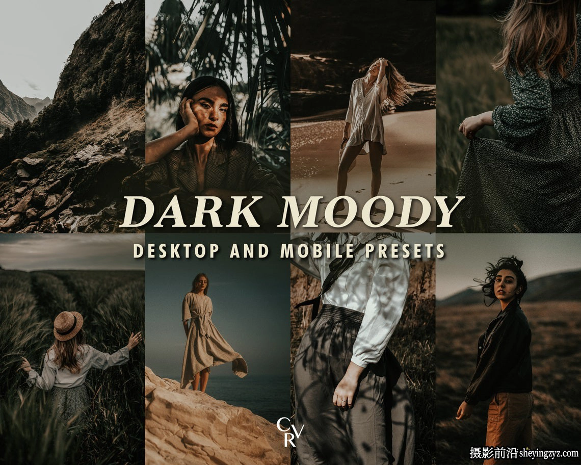 黑暗电影情绪人像LR预设手机调色滤镜 Dark Moody Lightroom Presets