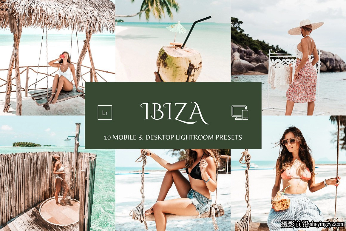 夏季旅行风光胶片LR预设手机滤镜 Ibiza Summer Lightroom Presets