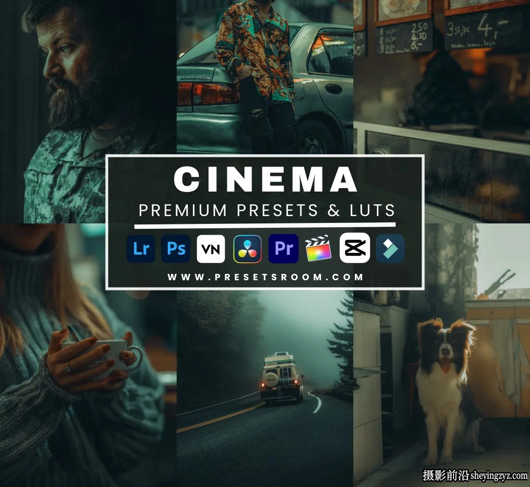好莱坞电影人像LR预设LUT调色预设Cinema Lightroom Presets &amp; Luts