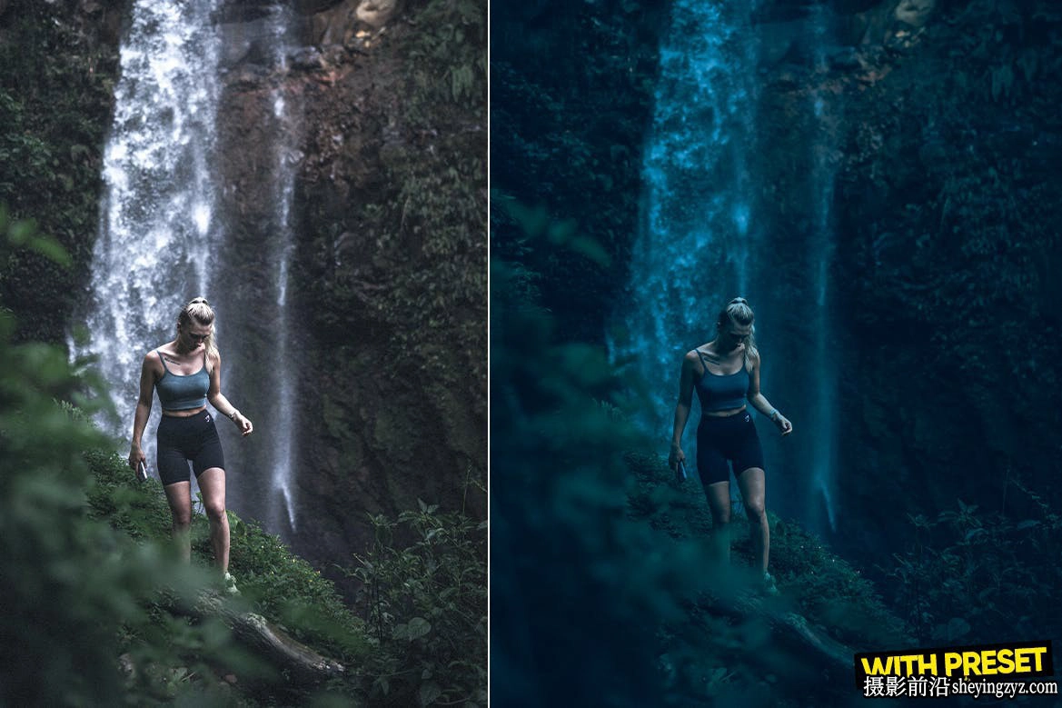 免费LR预设-蓝调电影风光LR预设 Midnight Blue Lightroom Presets