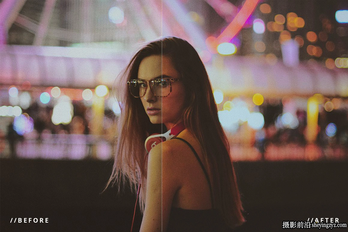 魔幻色彩旅拍电影风光夜景人像摄影后期调色Lightroom预设