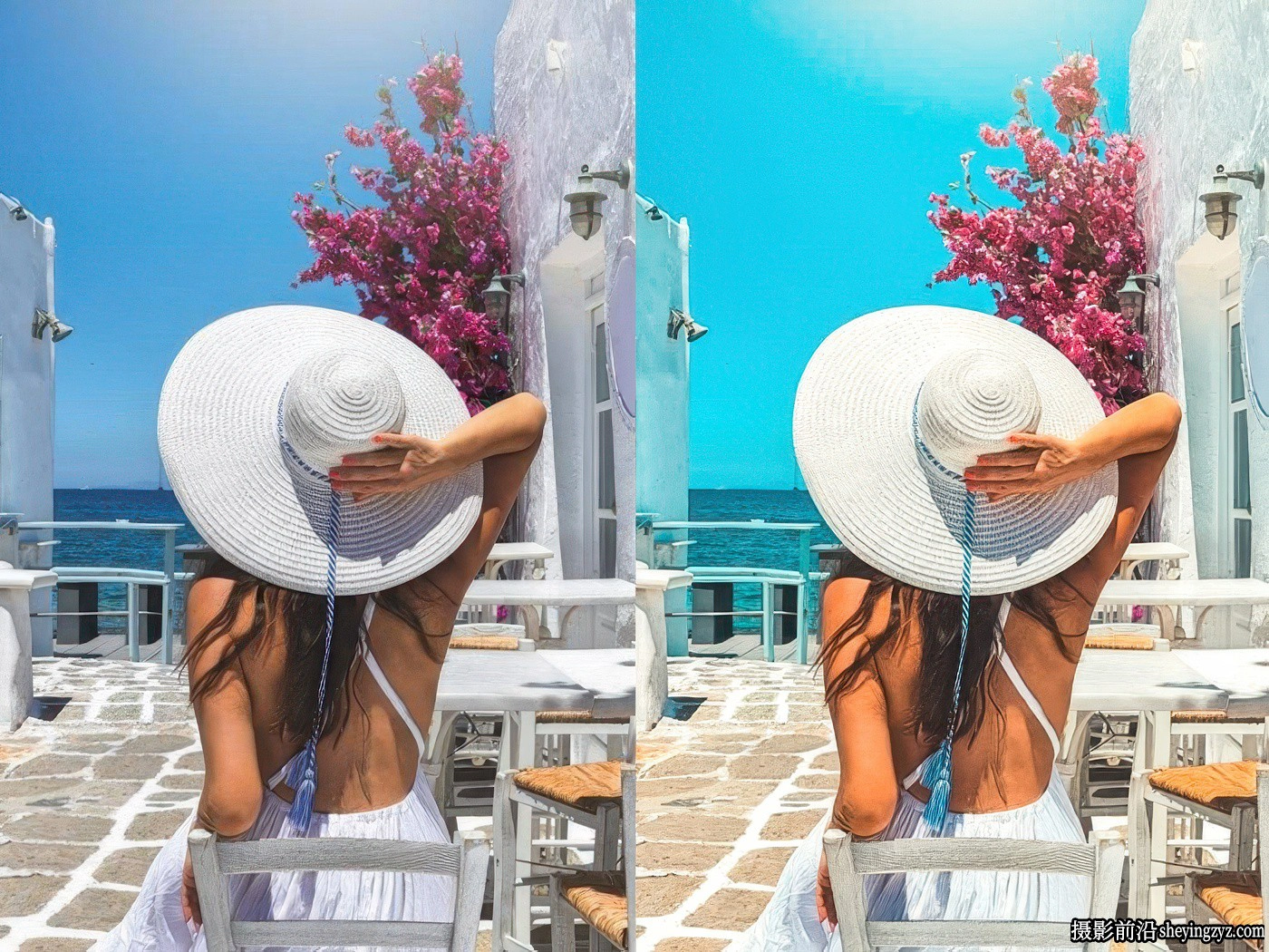 圣托里尼旅拍网红人像LR预设Psd Stack-Santorini Lightroom Preset