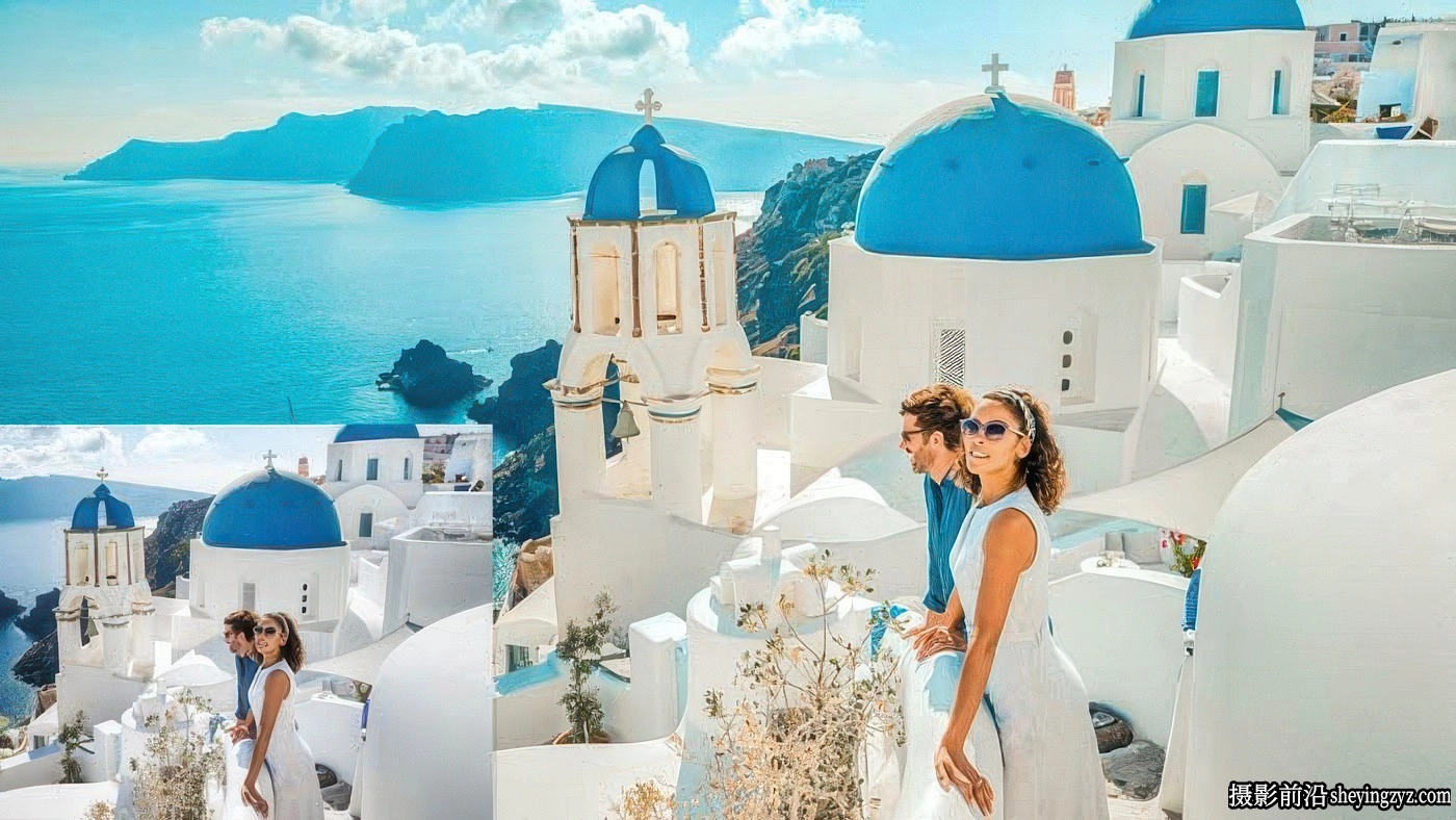 圣托里尼旅拍网红人像LR预设Psd Stack-Santorini Lightroom Preset