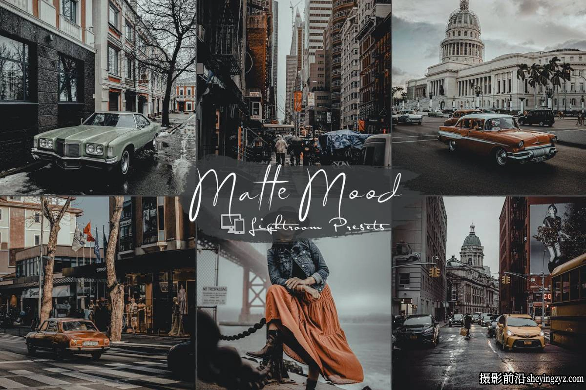 城市街头摄影电影风光Lightroom预设 Matte Mood Lightroom Presets
