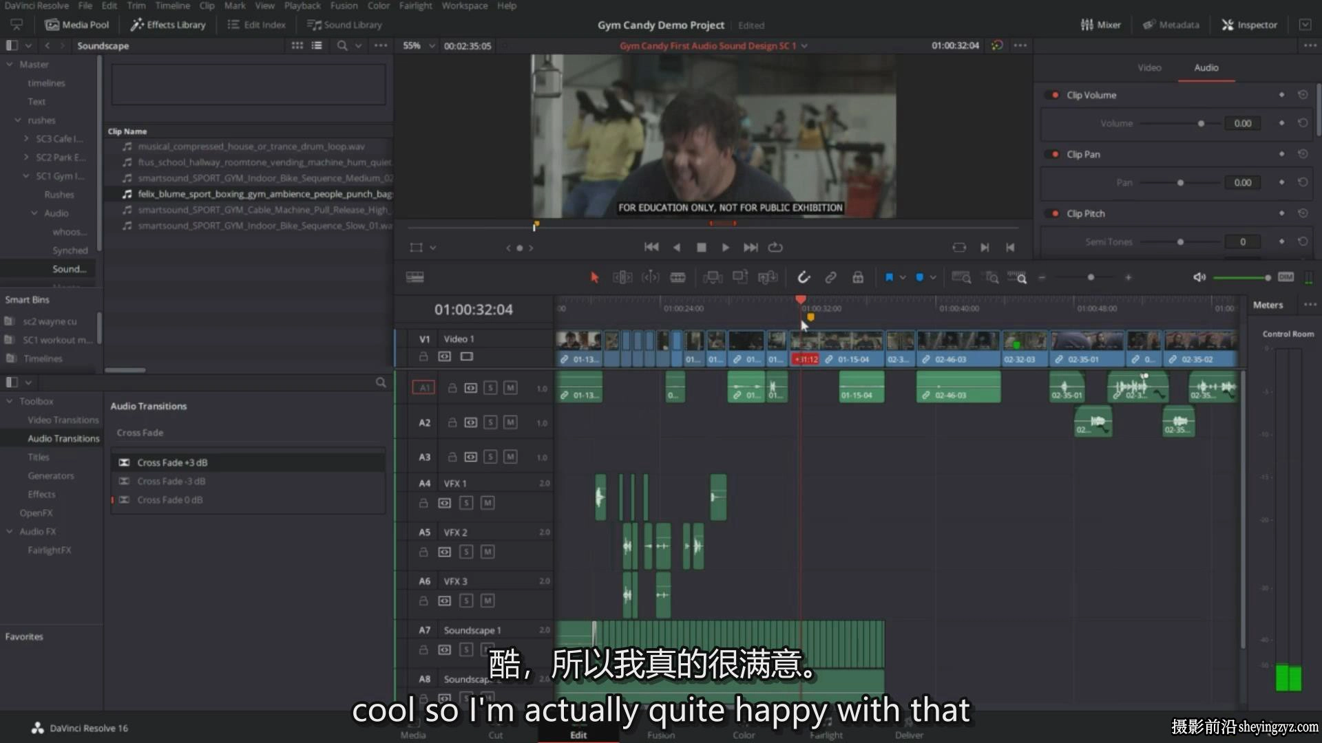 Da Vinci Resolve 中的项目主导编辑教程(入门到高级)-中英字幕