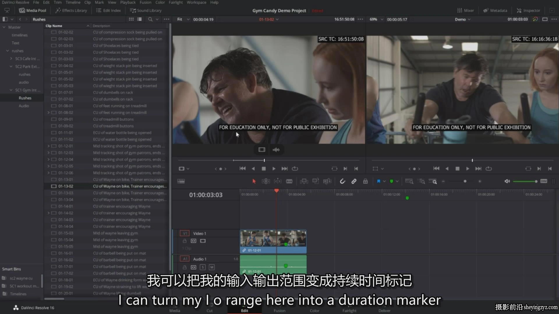 Da Vinci Resolve 中的项目主导编辑教程(入门到高级)-中英字幕