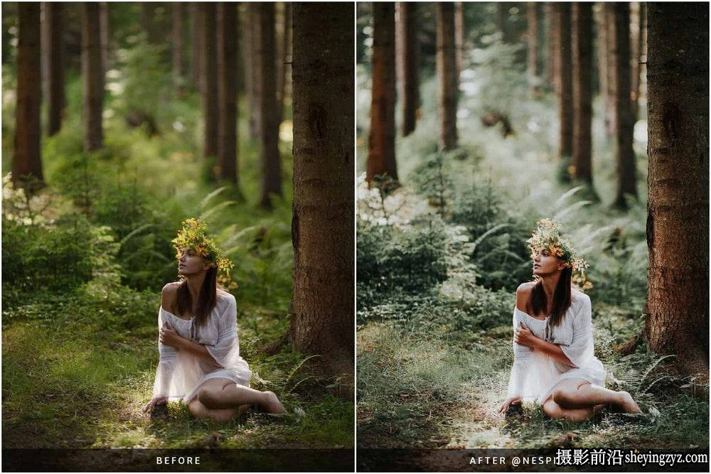 森系胶片婚礼人像调色Lightroom预设 NesPresets - Evergreen Clean