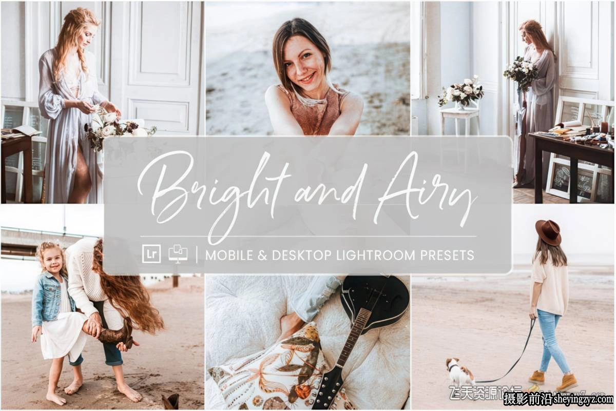 清新胶片网红风格人像LR预设 NesPresets - Bright &amp; Airy Presets