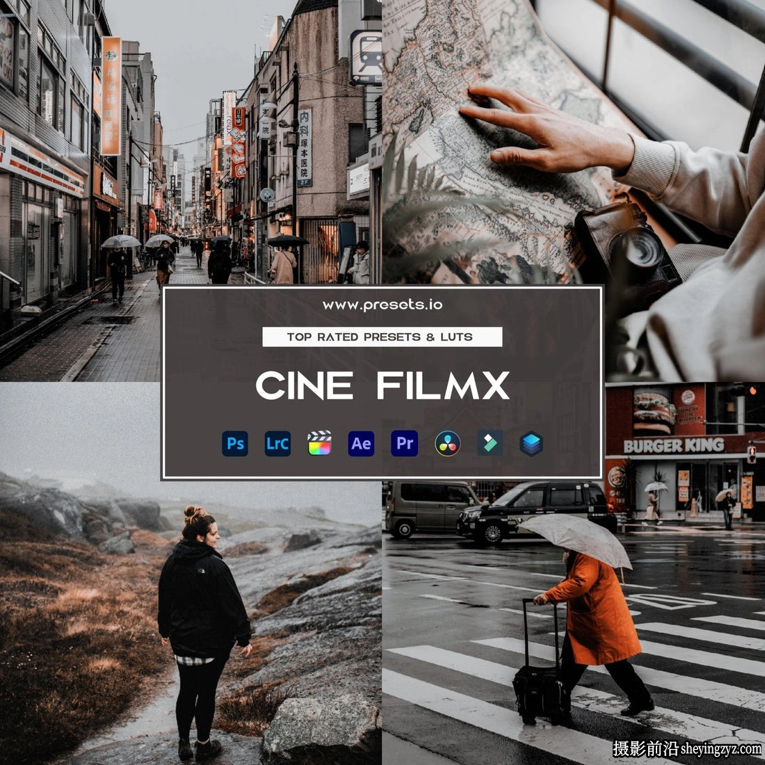 电影城市街头风光LR预设手机调色滤镜Cine Filmx Preset Collection