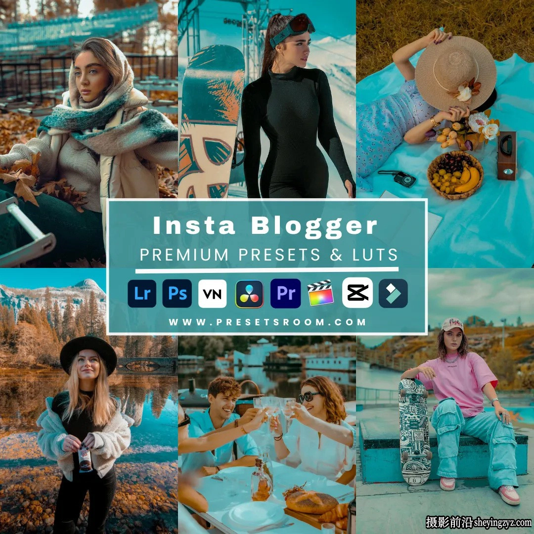 经典网红旅拍青橙色调LR预设 Insta Bloggers Lightroom Presets