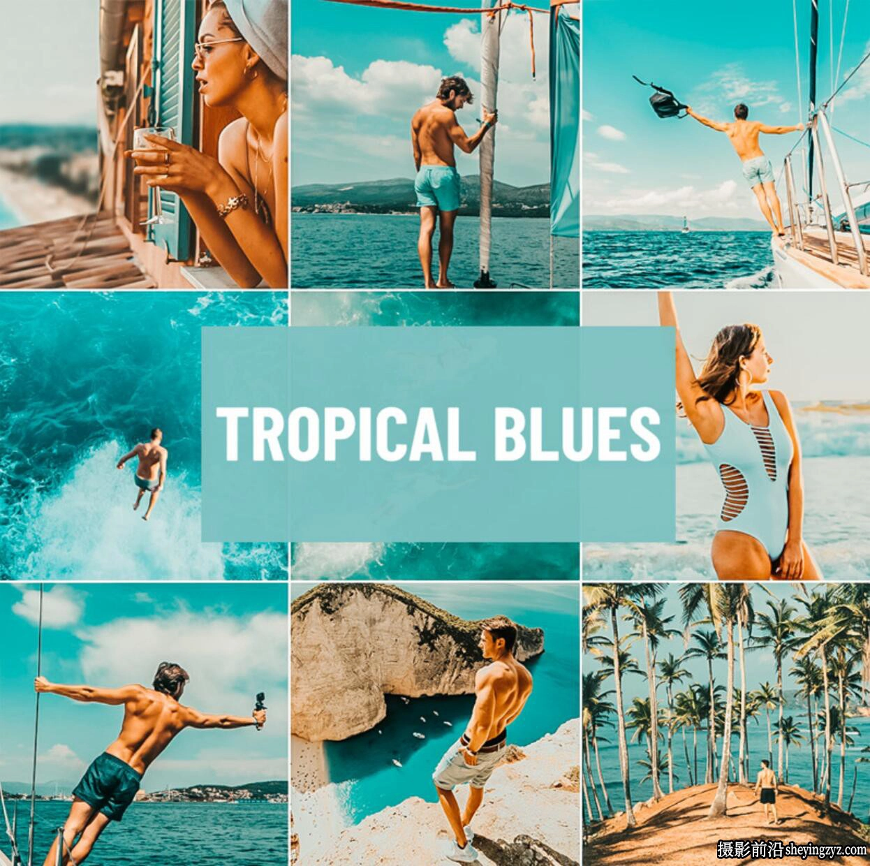 热带旅拍蓝调LR预设Psd Stack-Tropical Blues Lightroom Presets