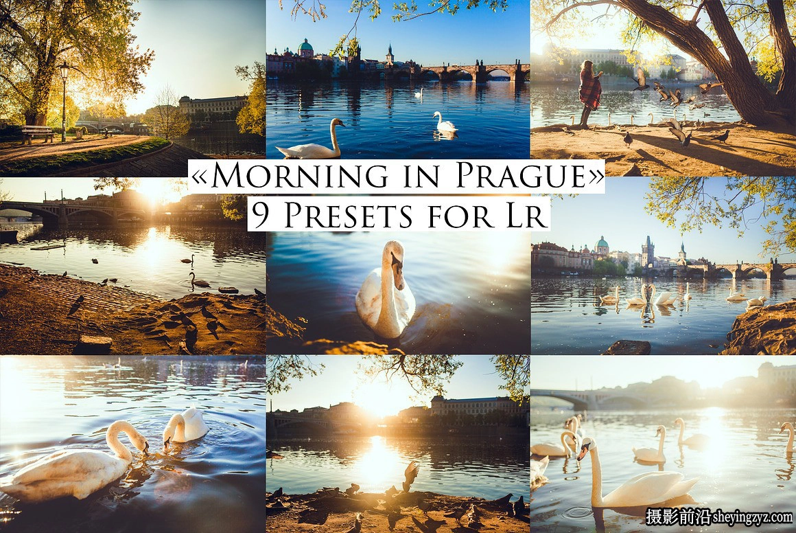 适用于早晨电影风光调色Lightroom预设 Morning in Prague- 9 presets