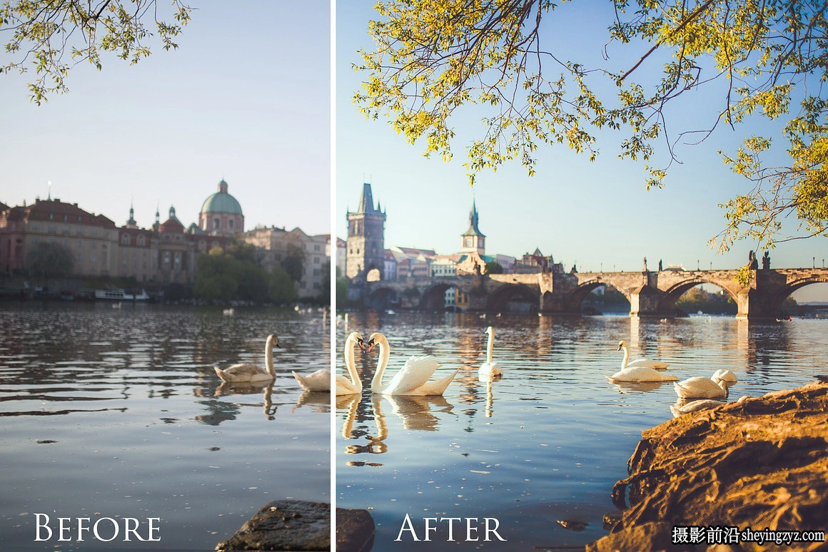 适用于早晨电影风光调色Lightroom预设 Morning in Prague- 9 presets