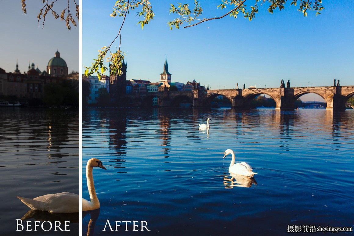 适用于早晨电影风光调色Lightroom预设 Morning in Prague- 9 presets