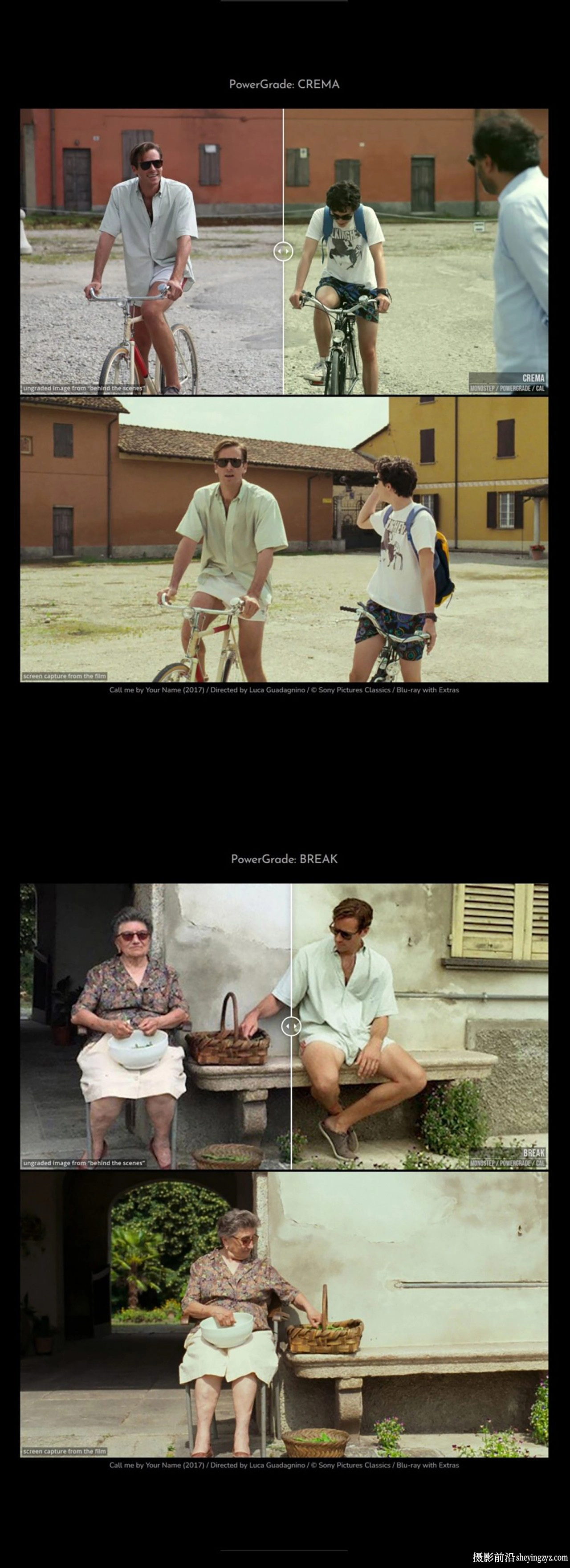 达芬奇节点-电影《 Call Me by Your Name》反向工程Mononodes-PowerGrades