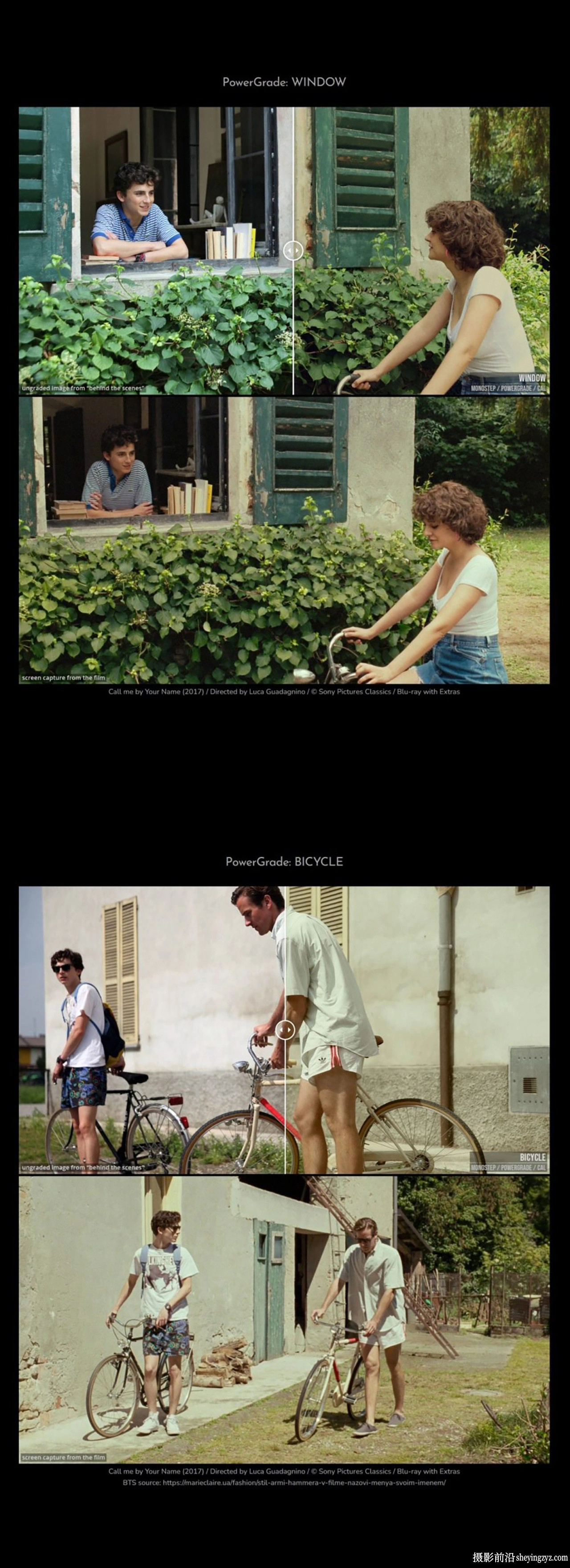 达芬奇节点-电影《 Call Me by Your Name》反向工程Mononodes-PowerGrades