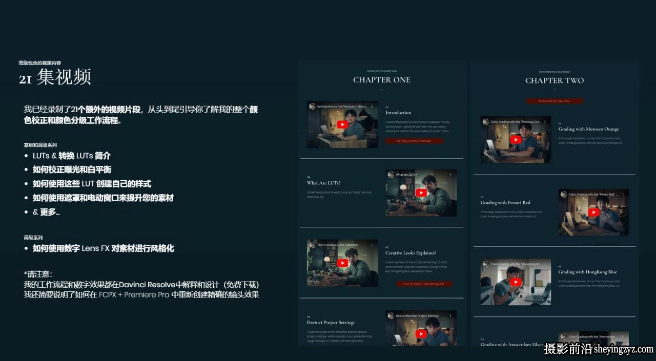 Reilin Joey– 高级电影短片色彩分级教程LUT+节点+灰片-中文字幕