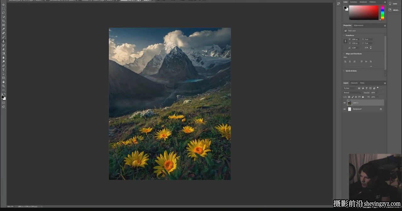 荷兰摄影师MaxRive风光摄影后期Photoshop焦点堆叠教程-中英字幕