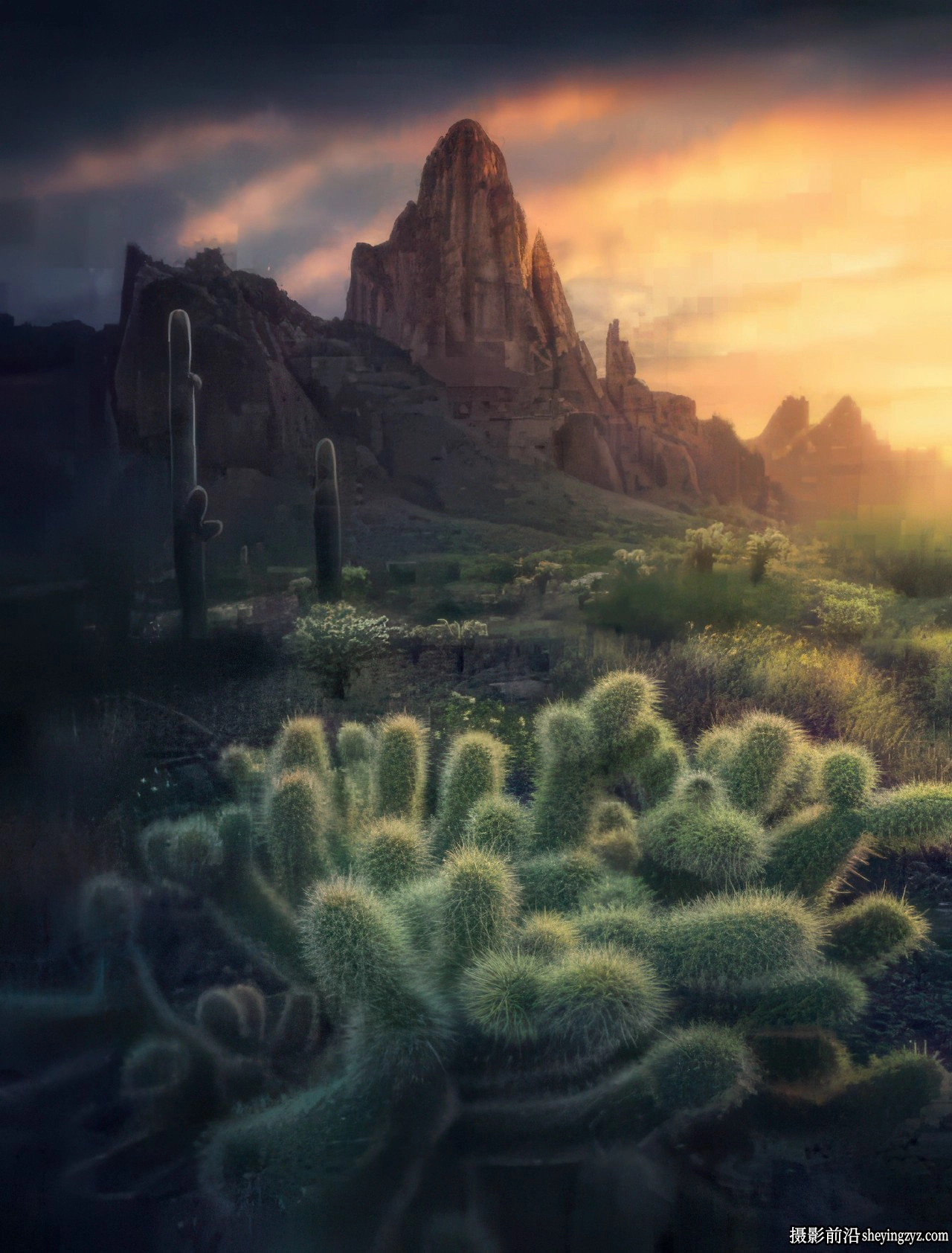 荷兰摄影师MaxRive风光摄影后期Photoshop创作太阳星教程-中英字幕