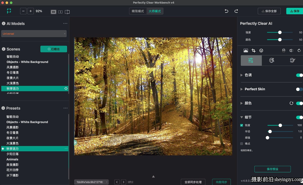 Perfectly Clear Workbench Mac v4.8.0.2863(AI图像清晰细节修复) 正式版