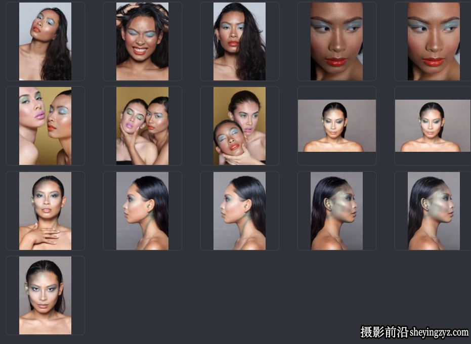 12张外模彩妆人像摄影RAW格式原图,佳能相机RAW素材