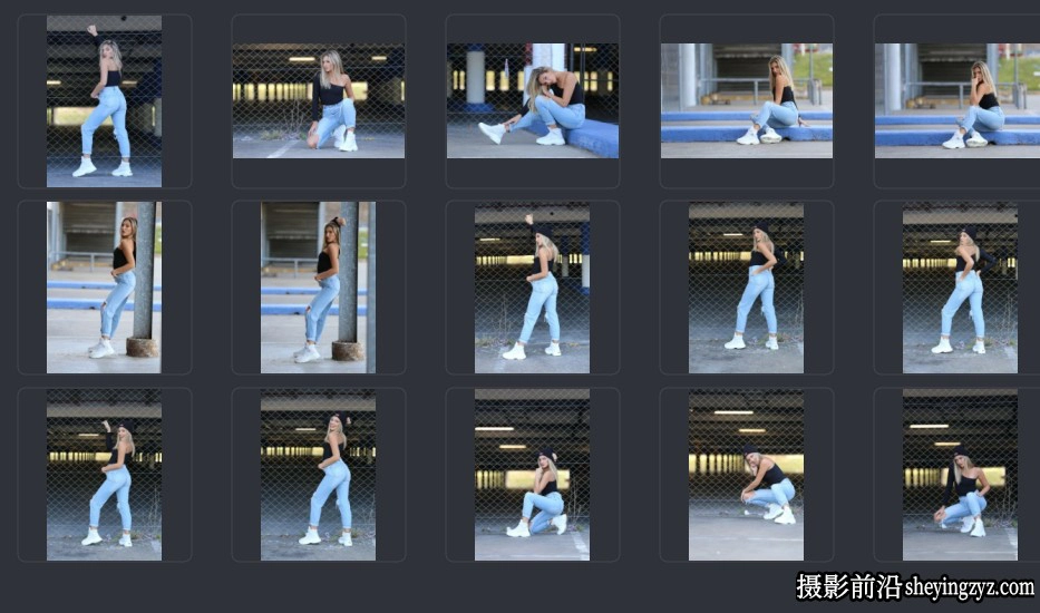 15张国外美女外拍人像摄影佳能未修RAW原图练习素材