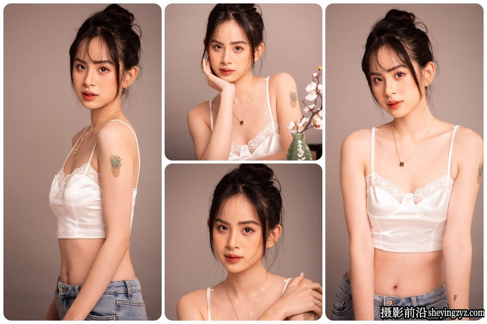 吊带美少女室内写真摄影RAW原图素材-7张NEF格式