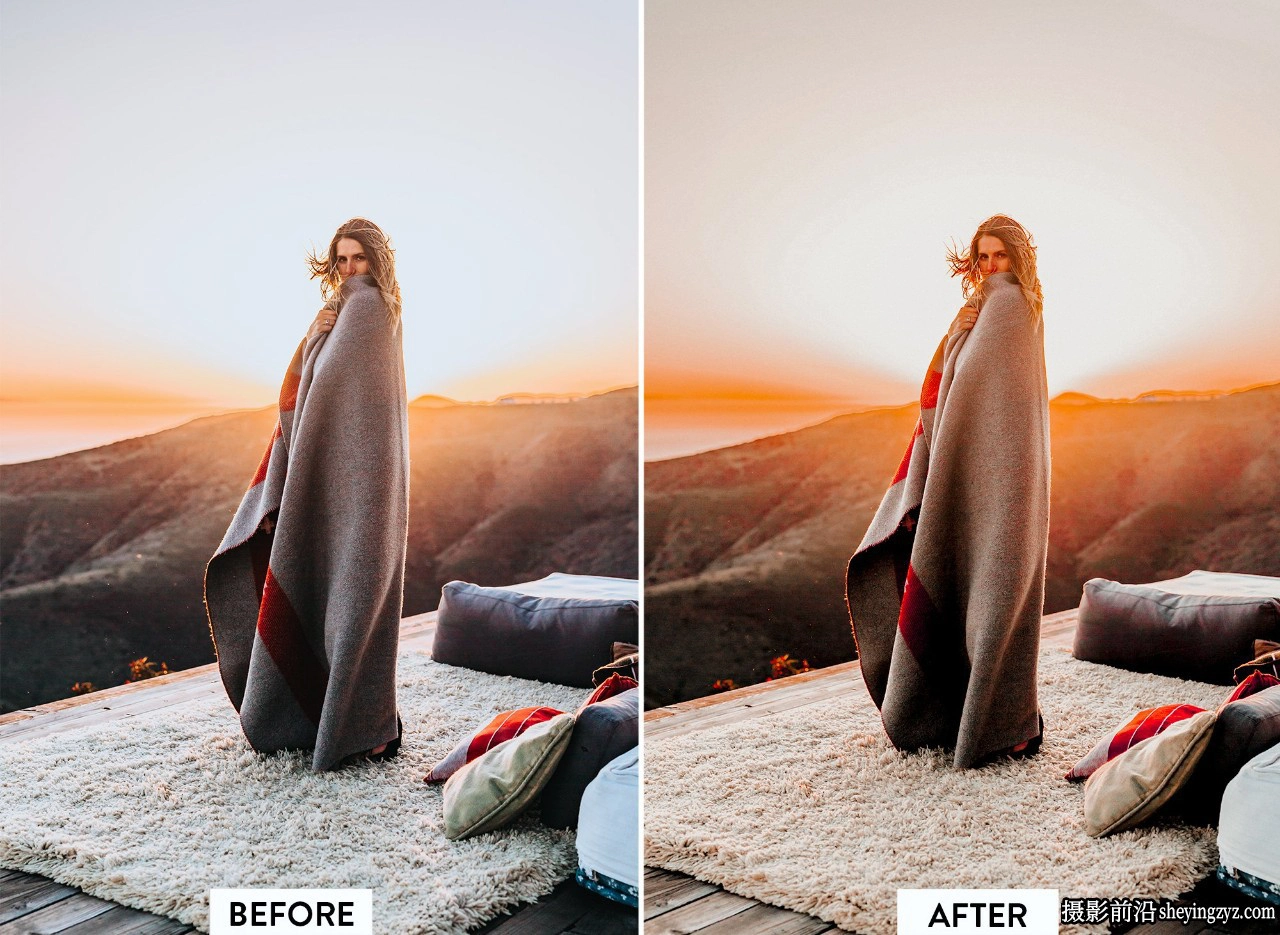 10种黄金时段人像LR预设及手机LR预设 OLDEN HOUR lightroom preset