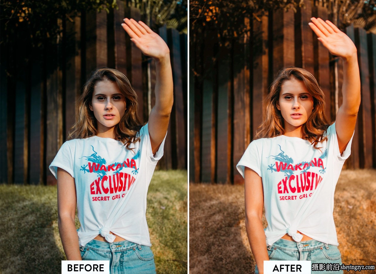 10种黄金时段人像LR预设及手机LR预设 OLDEN HOUR lightroom preset
