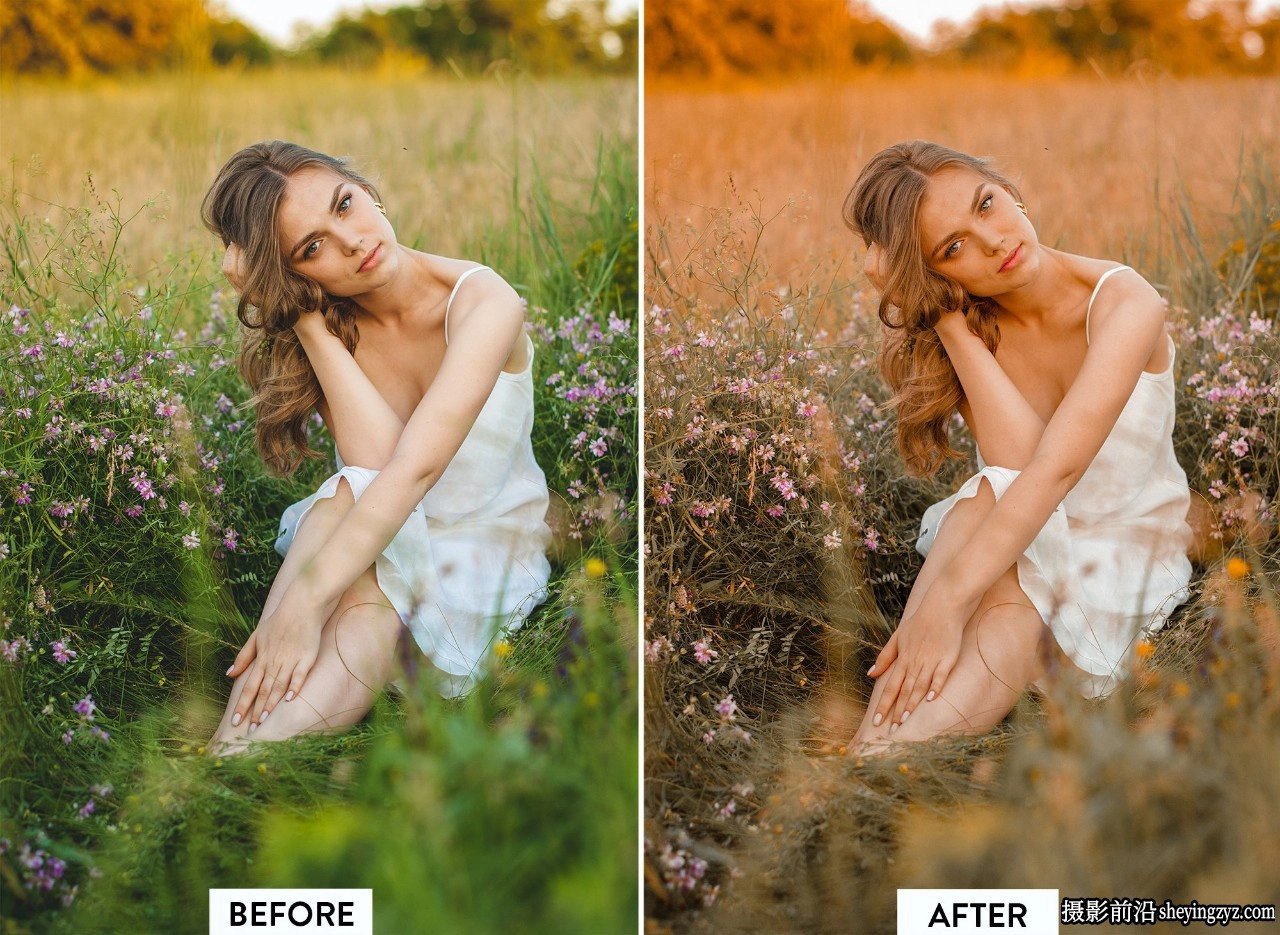 10种黄金时段人像LR预设及手机LR预设 OLDEN HOUR lightroom preset