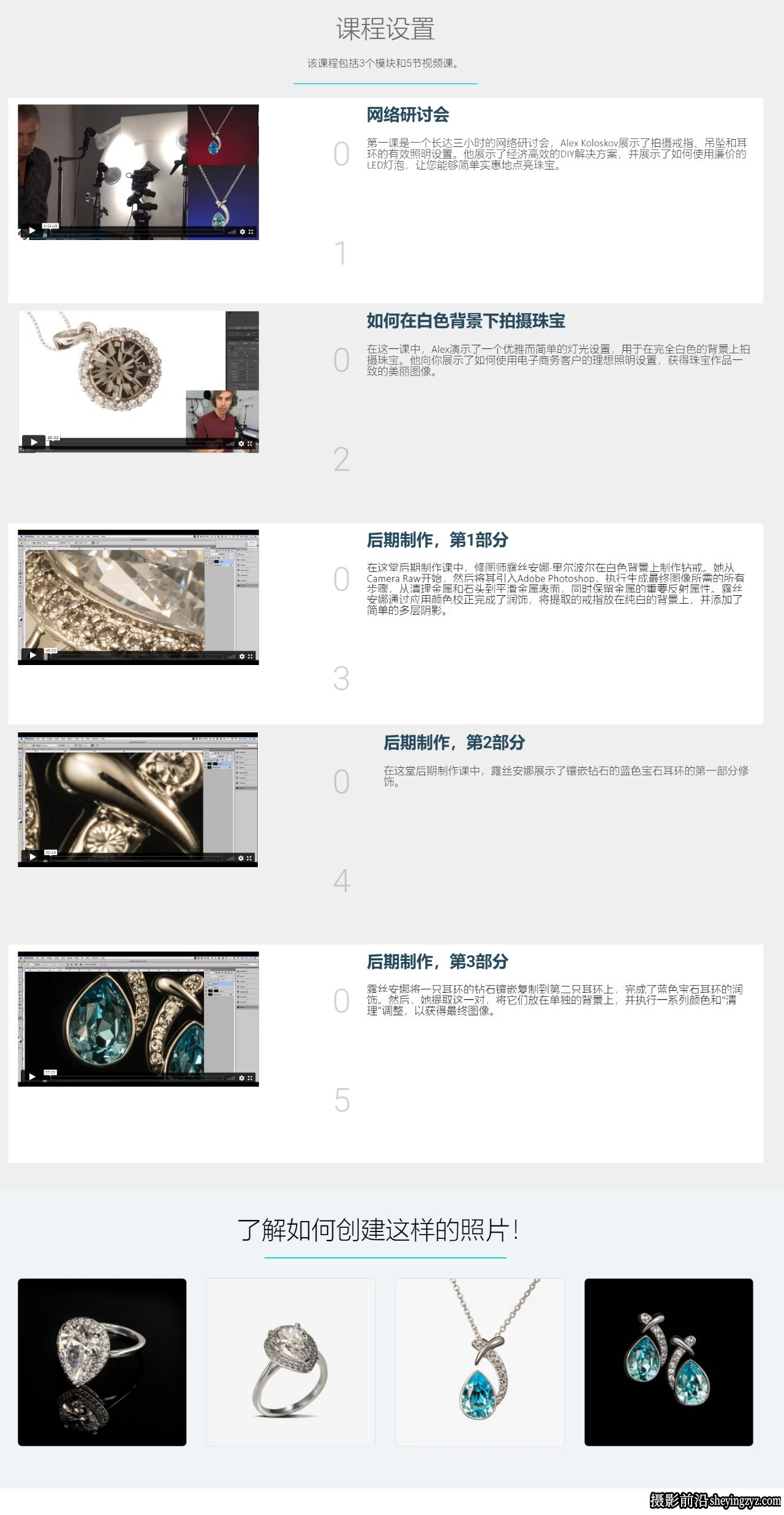 Photigy - 项链戒指珠宝摄影初学者完整入门指南教程-中英字幕