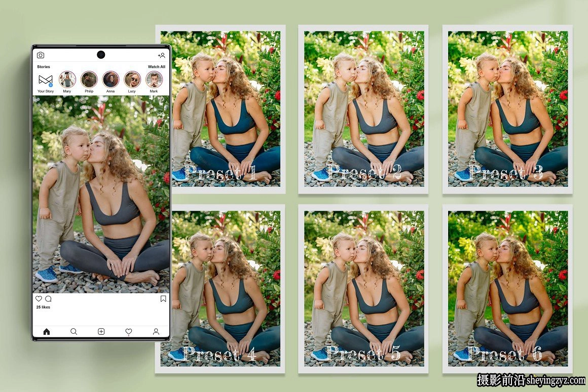 自然光人像摄影LR预设手机LR预设 Natural Lightroom Presets