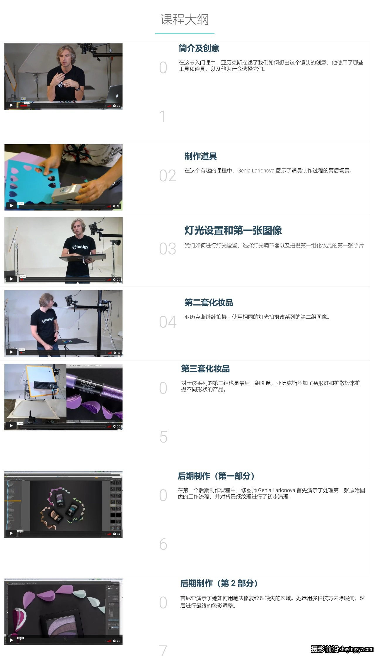 Photigy - 掌握如何在化妆品摄影中创建产品系列教程-中英字幕