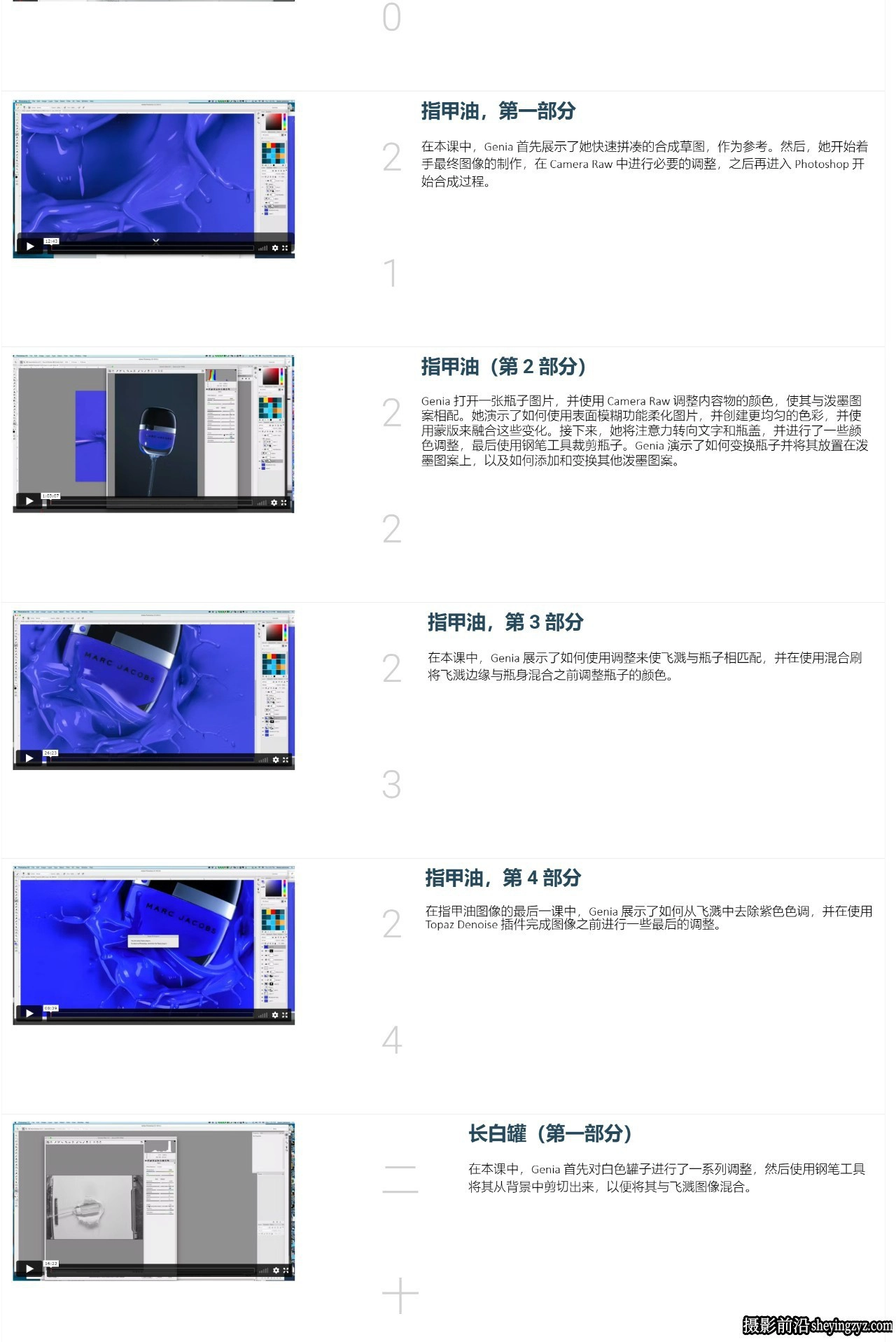 Photigy - 高级化妆品喷溅摄影及产品后期修图教程-中英字幕