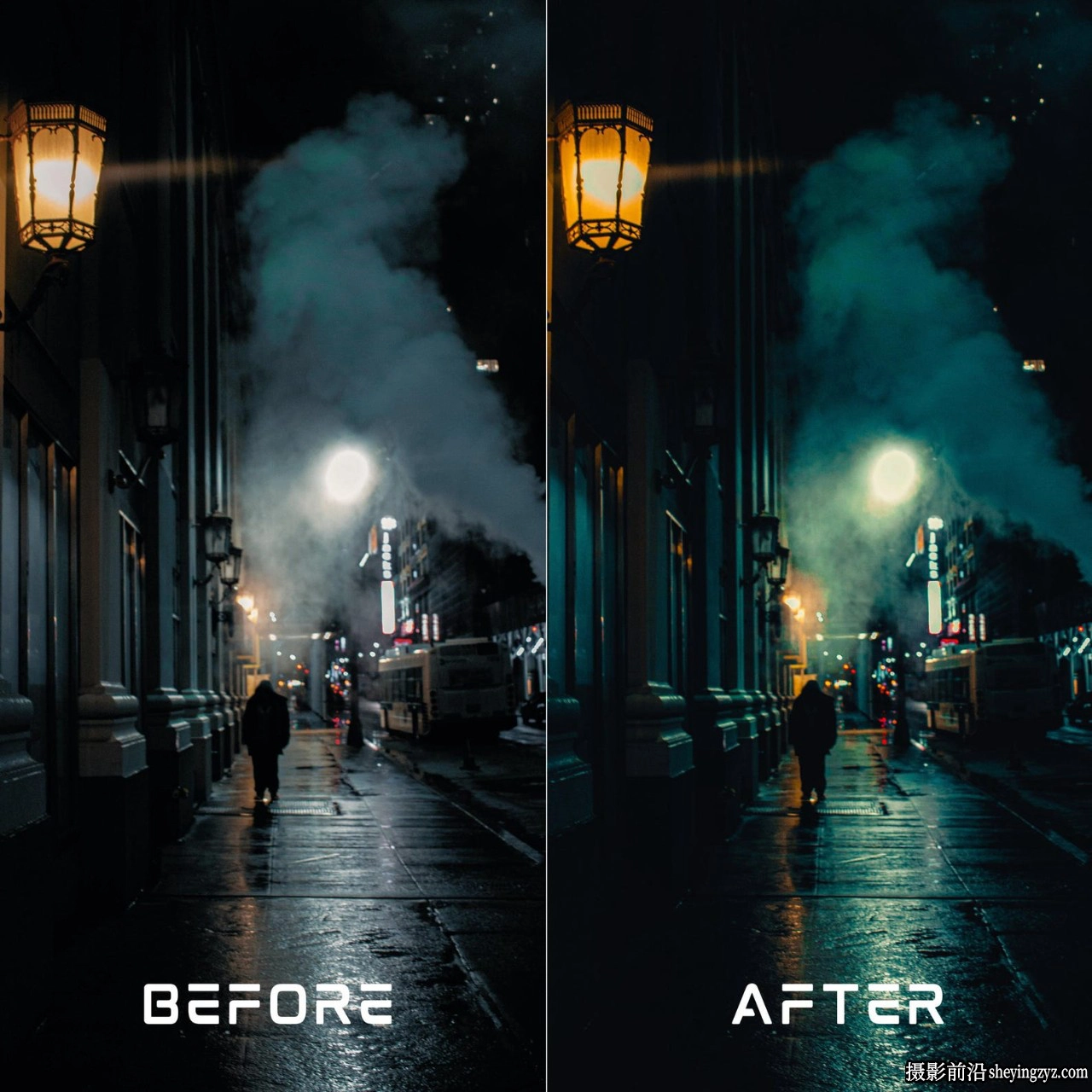 10个电影街道城市夜景风光lr预设手机lr预设 Cine Midnight Presets