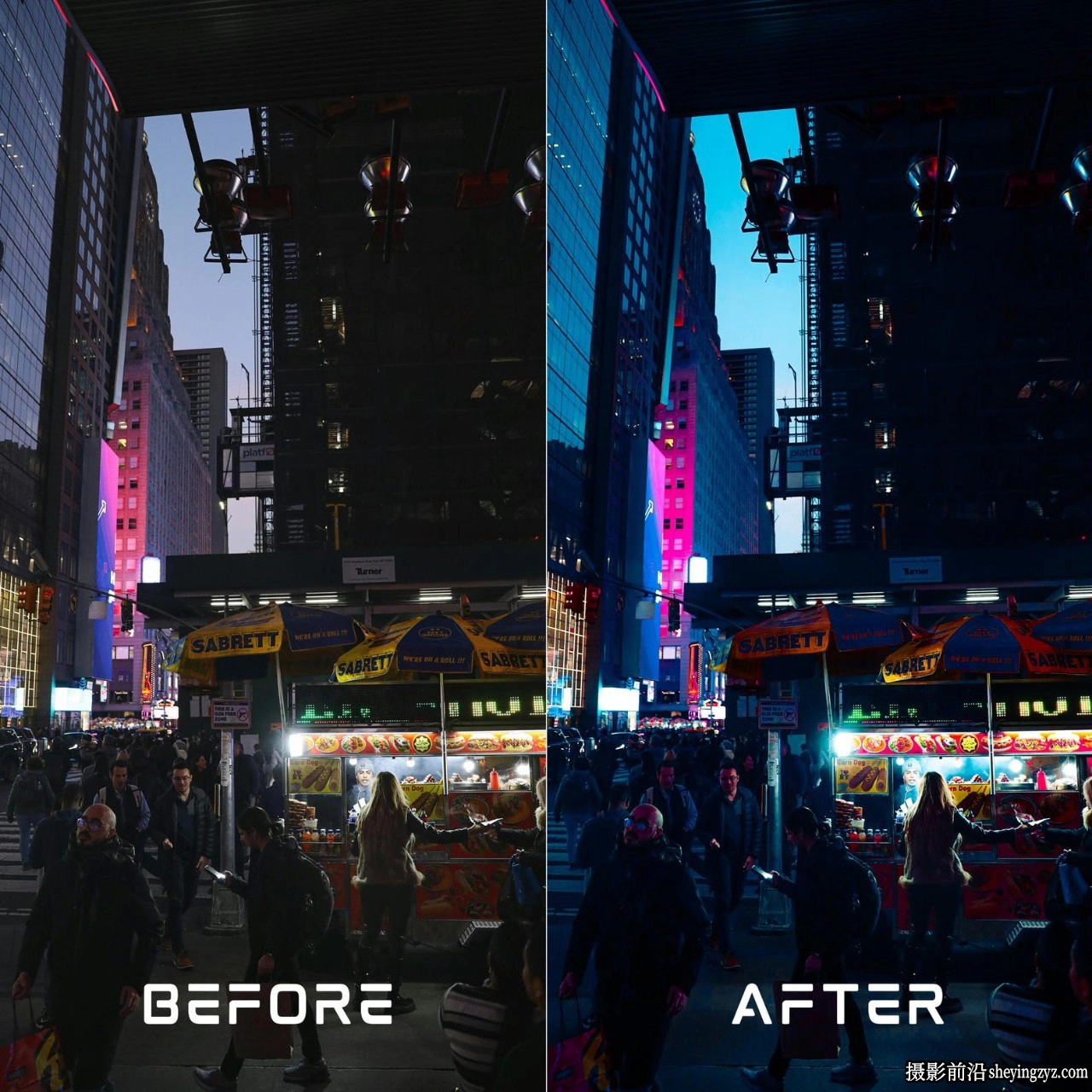 10个电影街道城市夜景风光lr预设手机lr预设 Cine Midnight Presets