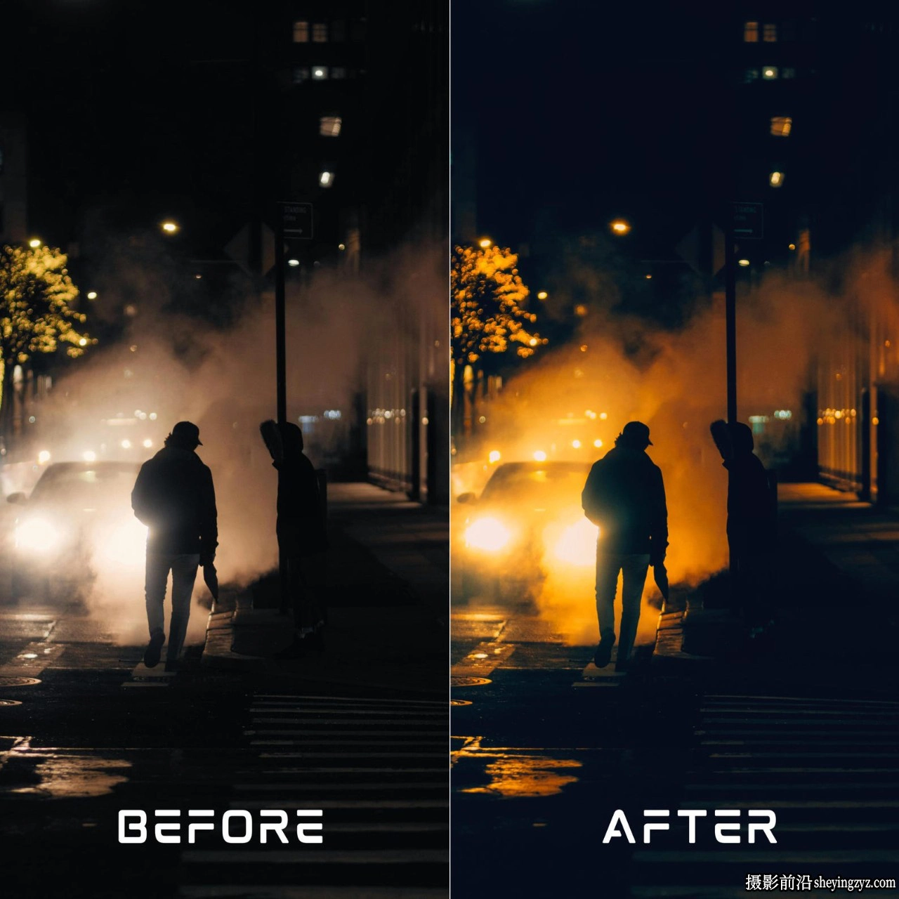 10个电影街道城市夜景风光lr预设手机lr预设 Cine Midnight Presets