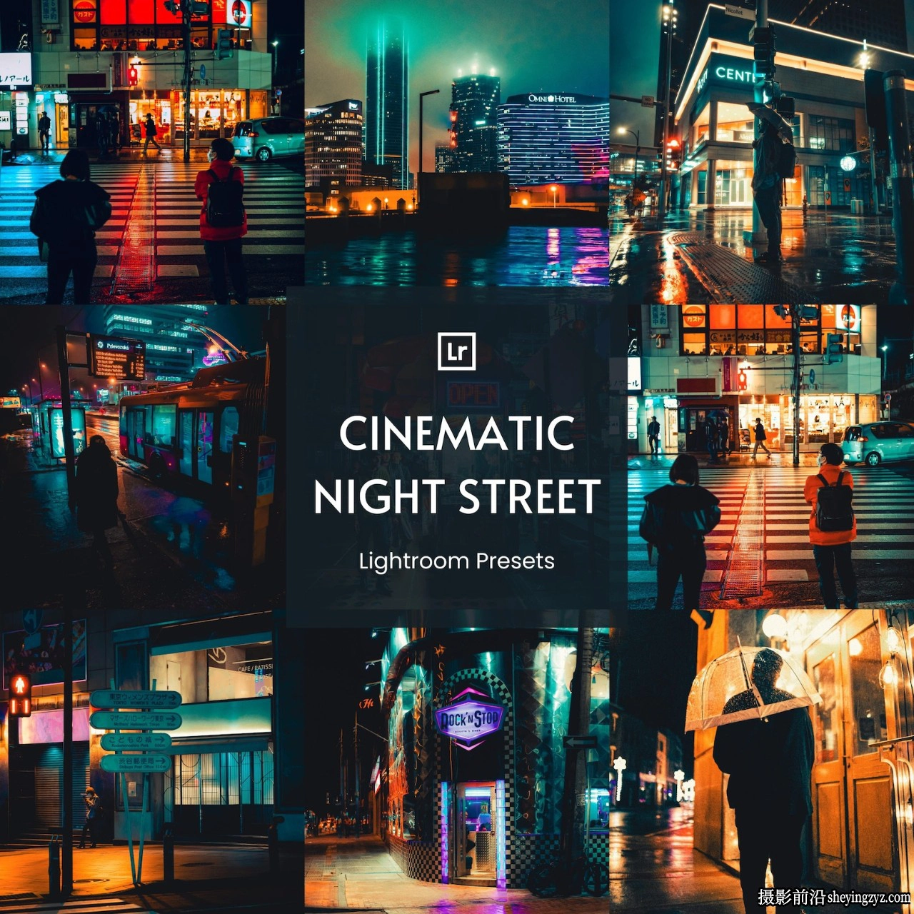 城市夜间街道灯光LR预设预设手机LR预设 Night Street Presets