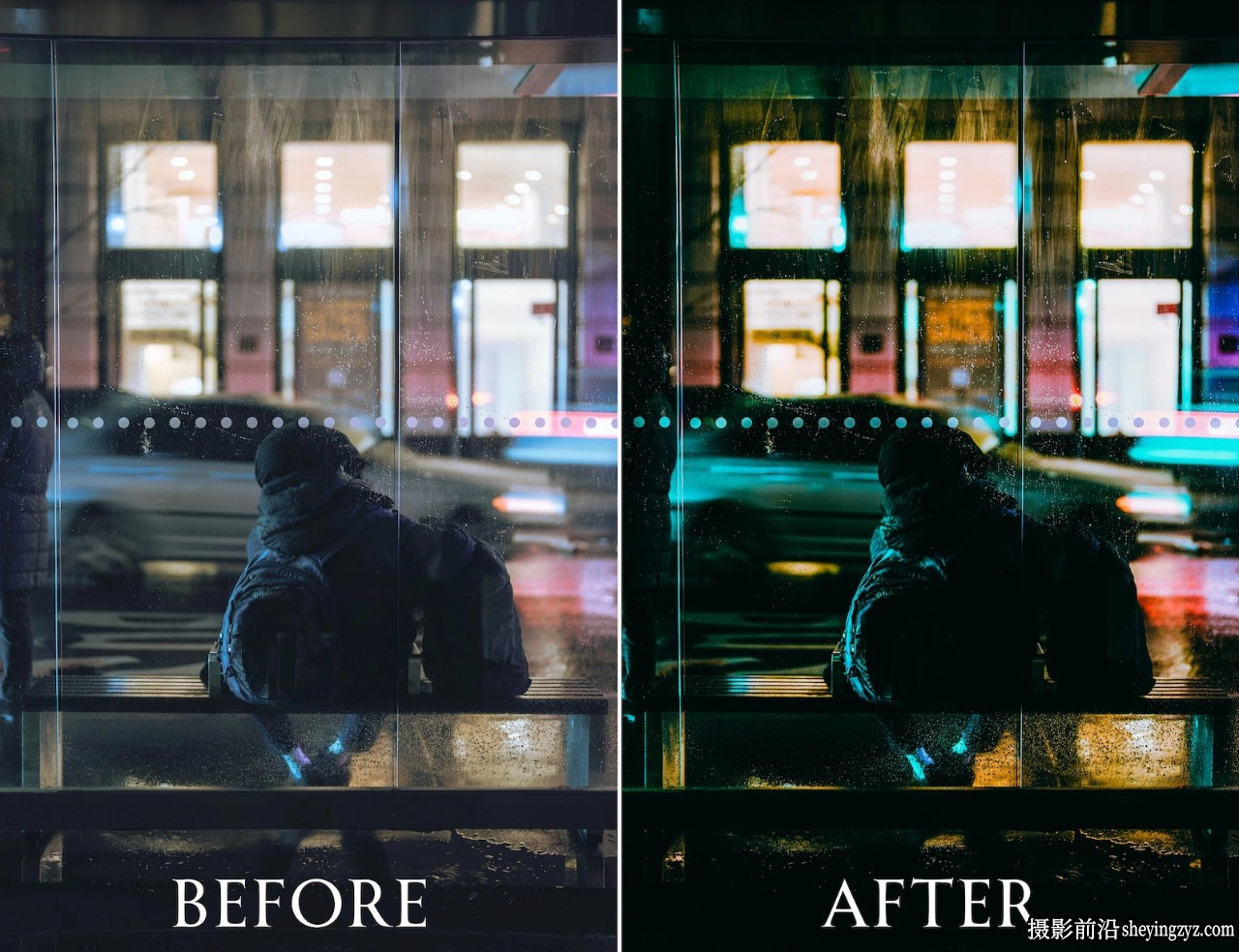 城市夜间街道灯光LR预设预设手机LR预设 Night Street Presets