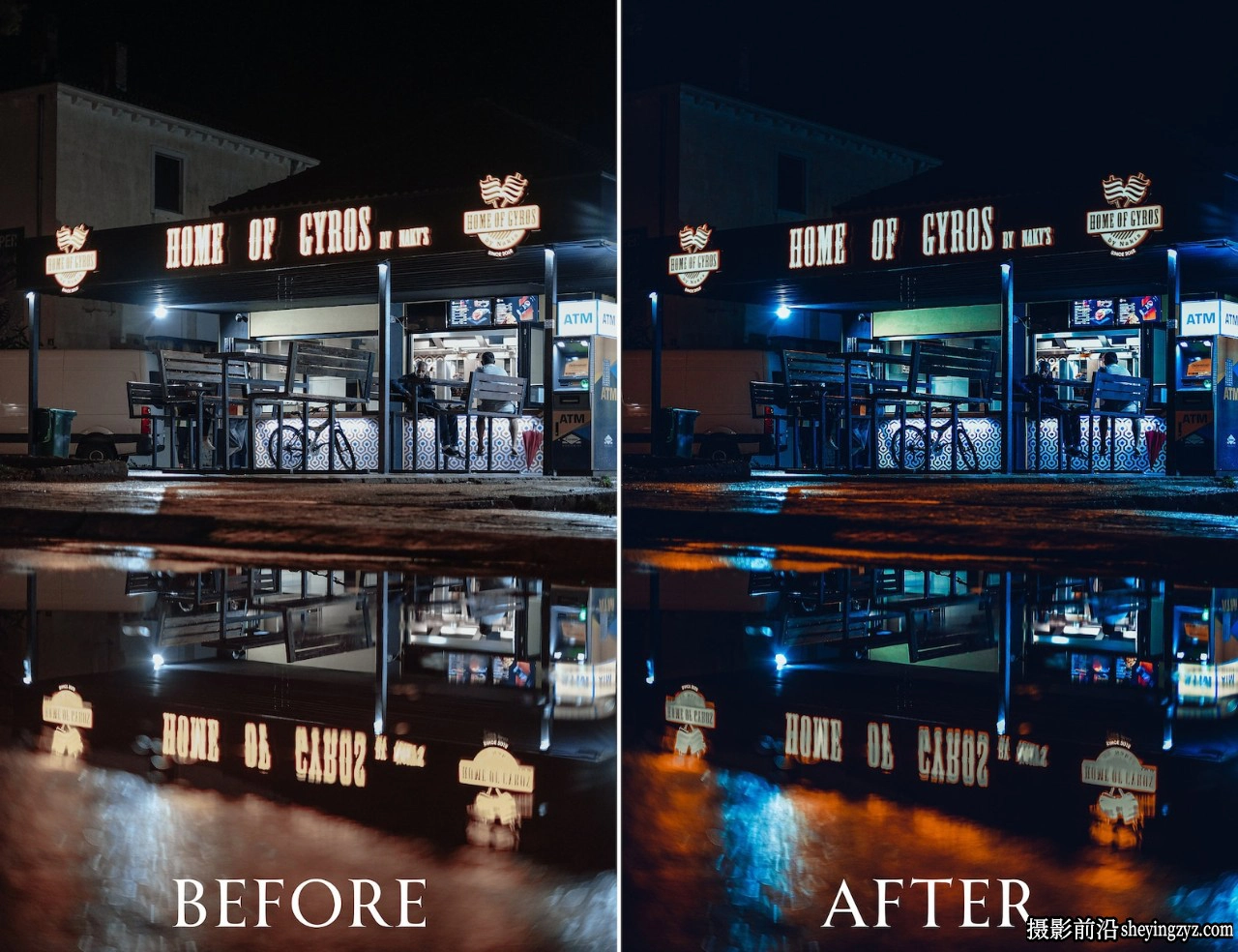 城市夜间街道灯光LR预设预设手机LR预设 Night Street Presets