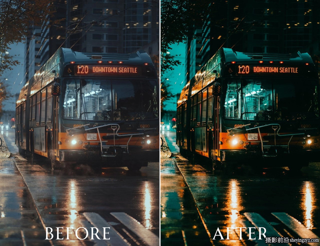 城市夜间街道灯光LR预设预设手机LR预设 Night Street Presets