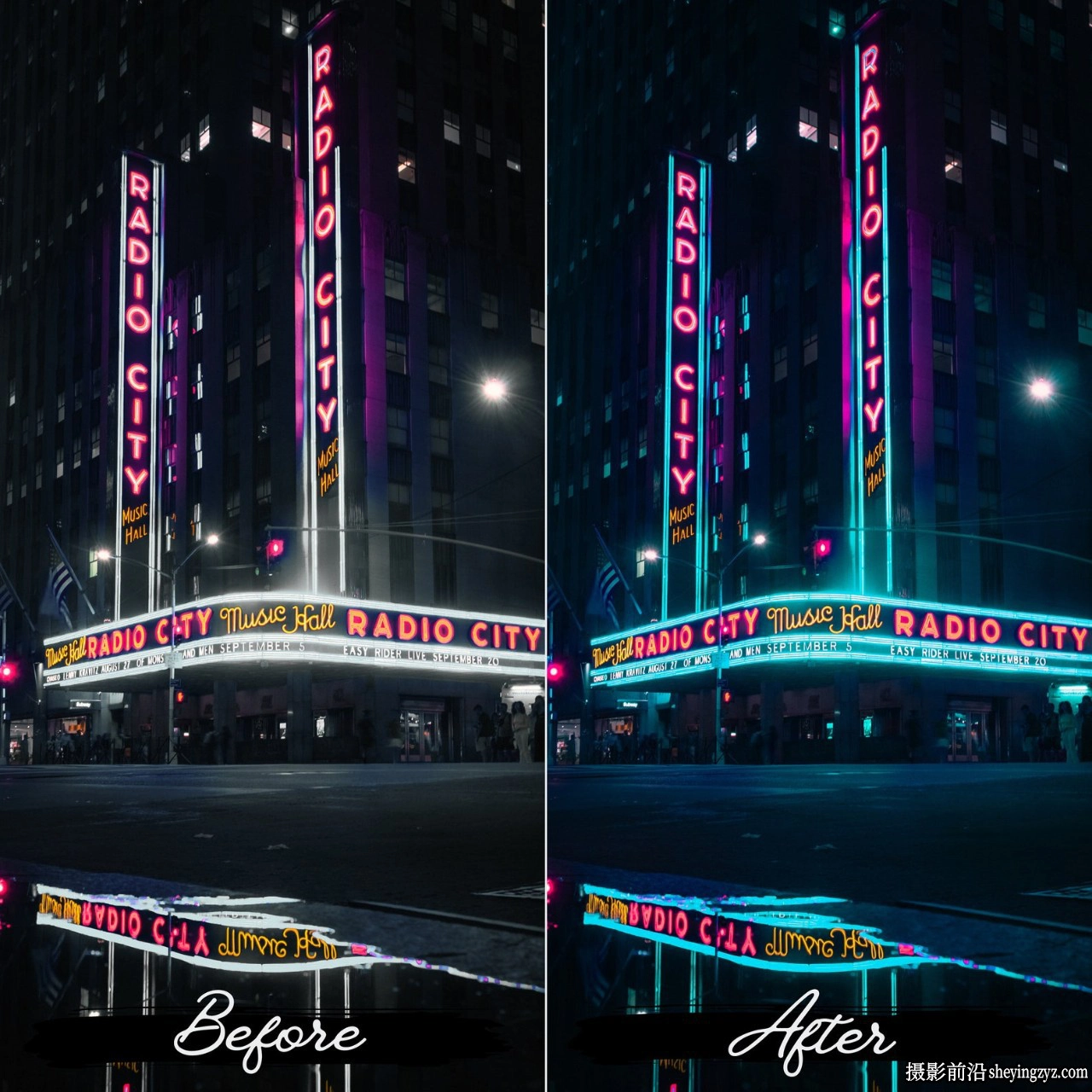 10个城市夜景电影风光LR预设 Cinematic Urban Night Presets