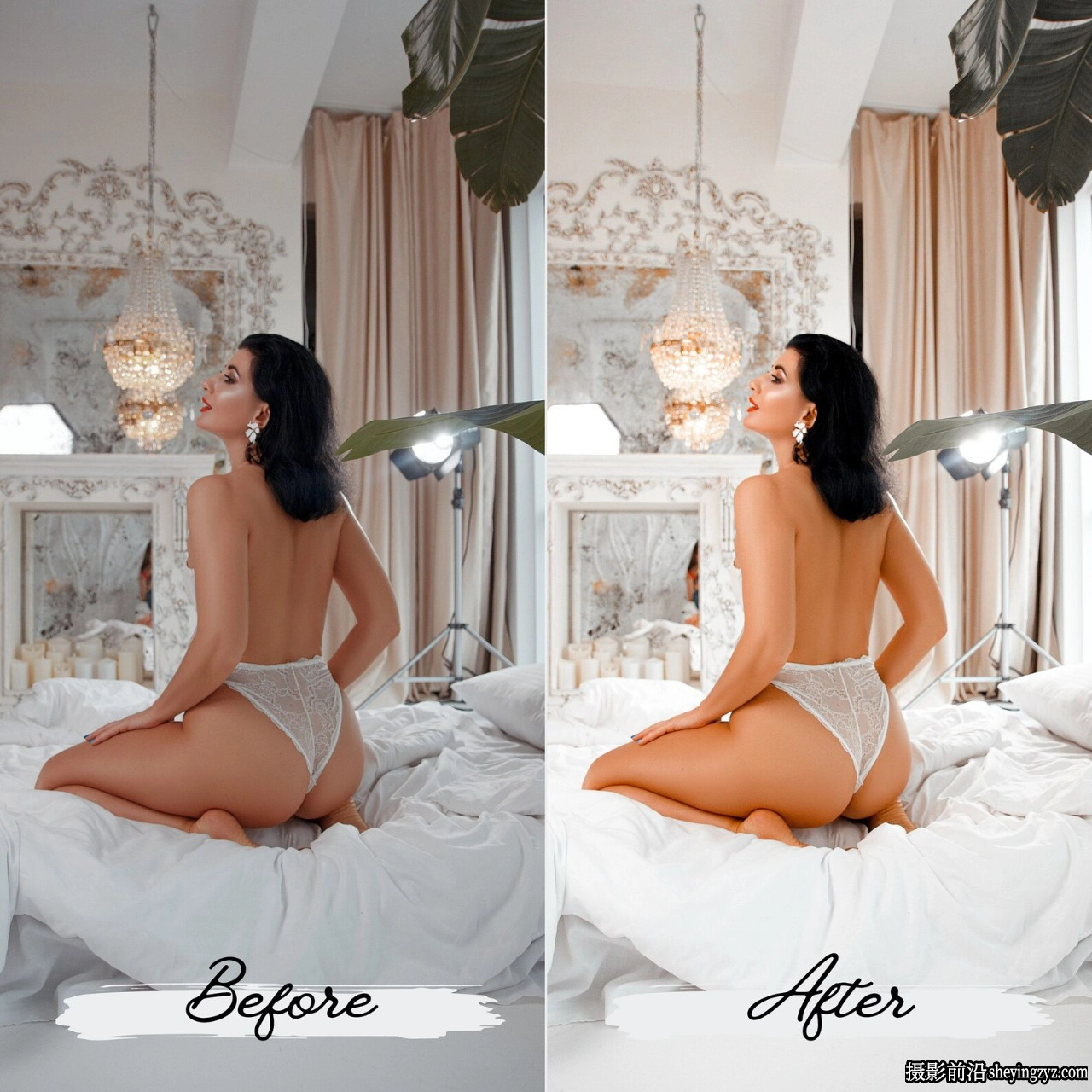 明亮通透私房人像预设手机LR预设 White Boudoir Lightroom Presets