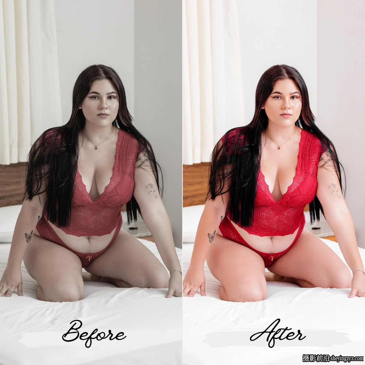明亮通透私房人像预设手机LR预设 White Boudoir Lightroom Presets