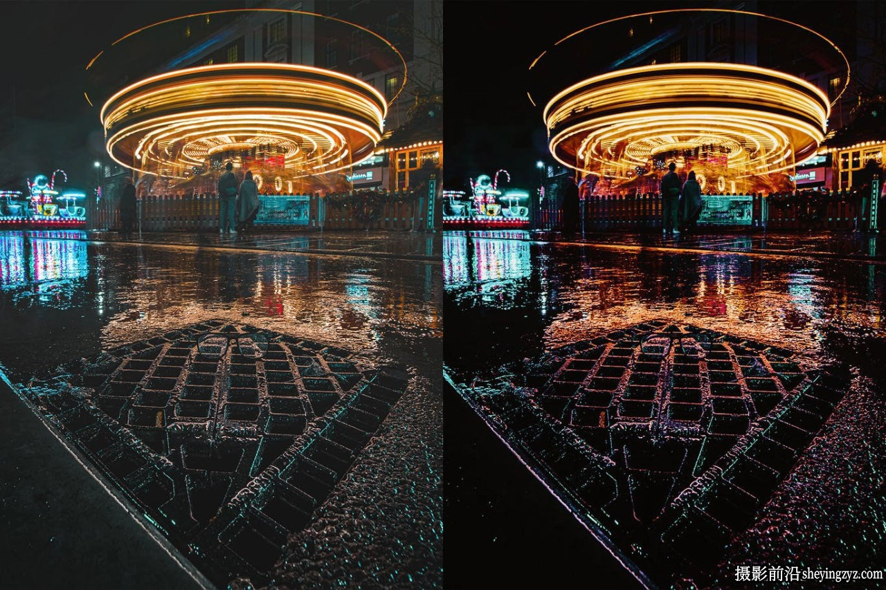 赛博朋克城市夜景调色LR预设及LUT预设 Cyber​​punk Lightroom