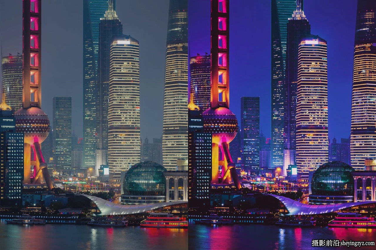 赛博朋克城市夜景调色LR预设及LUT预设 Cyber​​punk Lightroom