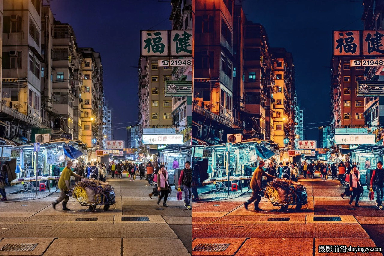 赛博朋克城市夜景调色LR预设及LUT预设 Cyber​​punk Lightroom